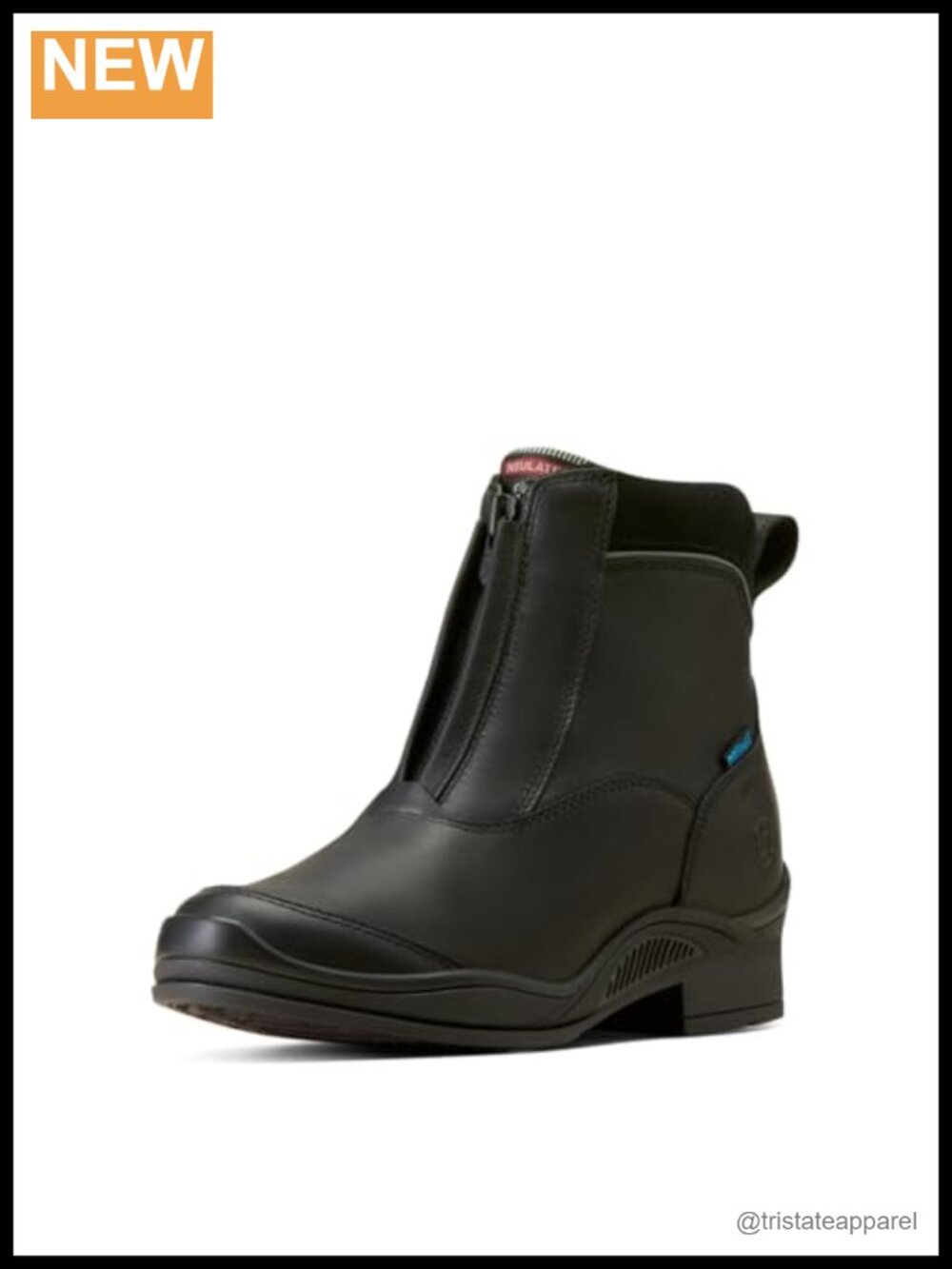 Zip Waterproof Insulated Paddock Boots Leather